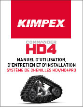 Manuel d'utilisation Commander HD4